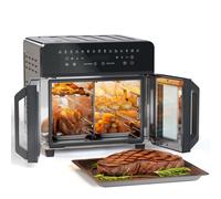 24L Large Air Fryer Microwave Electric Oven Combo XXL 1800W, 10 in 1 Versatility Big Double Stack Stainless Steel Airfryer Oven