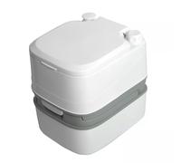 24L Portable Camping Toilet, Compact Flushing Chemical Toilets for Campsite, Hospital, Caravan, Boat w/Carrying Handle and Paper Holder