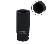 24mm 1/2" Drive Deep Metric Impact Impacted Socket 6 Sided Single Hex