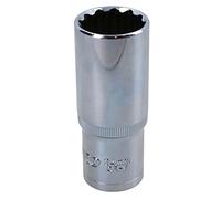 24mm 1/2in Drive Double Deep Long Reach Metric Socket 12 Point Sided Bi-hex