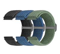 24mm Braided Watch Straps Compatible with Garmin Venu X1/Suunto 9/9 Baro/9 Titanium/D5/7/TicWatch Altas/Pro 5/Pro 5 Enduro/COROS Nomad/iTouch AIR 4 41mm 46mm/AIR 3 44mm/G-shock ga2100 for Women Men