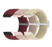 24mm Braided Watch Straps Compatible with Garmin Venu X1/Suunto 9/9 Baro/9 Titanium/D5/7/TicWatch Altas/Pro 5/Pro 5 Enduro/COROS Nomad/iTouch AIR 4 41mm 46mm/AIR 3 44mm/G-shock ga2100 for Women Men