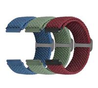 24mm Braided Watch Straps Compatible with Garmin Venu X1/Suunto 9/9 Baro/9 Titanium/D5/7/TicWatch Altas/Pro 5/Pro 5 Enduro/COROS Nomad/iTouch AIR 4 41mm 46mm/AIR 3 44mm/G-shock ga2100 for Women Men