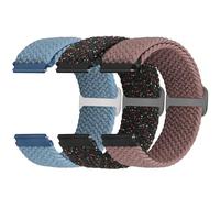 24mm Braided Watch Straps Compatible with Garmin Venu X1/Suunto 9/9 Baro/9 Titanium/D5/7/TicWatch Altas/Pro 5/Pro 5 Enduro/COROS Nomad/iTouch AIR 4 41mm 46mm/AIR 3 44mm/G-shock ga2100 for Women Men