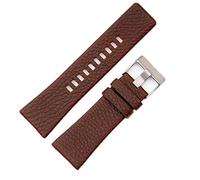 24mm Brown Leather Watch Strap Suitable for Men's Watches