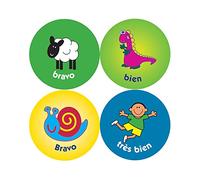 24mm French Language Reward Stickers. Bulk Pack of 240 stickers.
