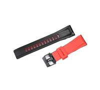 24mm Men's Rubber Sport Waterproof Fit for Casio GA2000/GA-2000-1A2(Red Black)