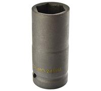 24mm Metric 3/4 Drive Double Deep Impact Socket 6 Sided Single Hex Thick Walled