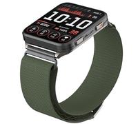 24mm Nylon Band Compatible with Garmin Venu X1/ Coros Nomad Watch Band, Rugged Alpine Loop Works with 24mm Watch Lugs (Green)