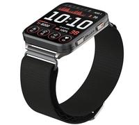 24mm Nylon Band Compatible with Garmin Venu X1/ Coros Nomad Watch Band, Rugged Alpine Loop Works with 24mm Watch Lugs (Black)