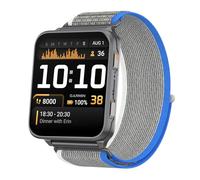 24mm Nylon Band Compatible with Garmin Venu X1/ Coros Nomad Watch Band, Trail Loop Works with 24mm Watch Lugs (Blue Gray)