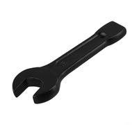 24mm Open End Striking Wrench High Tensile Steel Single Head Spanner With Thickened Tail For Heavy Duty Pipe Fitting And Industrial Plumbing Tasks Black Finish(34MM)