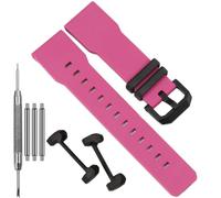 24mm Replacement Watch Band Compatible With Casio GA-2300 Men's Series Strap GA-2300-1AER GA-2300-4AER GA-2300-7AER Resin Rubber Bracelet (Rose pink, Millimeters, 24)