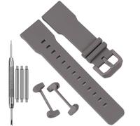 24mm Replacement Watch Band Compatible With Casio GA-2300 Men's Series Strap GA-2300-1AER GA-2300-4AER GA-2300-7AER Resin Rubber Bracelet (Grey, Millimeters, 24)