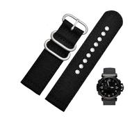 24mm Sweat-Proof Canvas Nylon Watchband fit for Casio Protrek 5571 PRW-6600y 5497 PRG-600Y 650