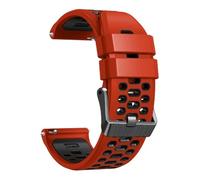 24mm Two-Tone Silicone Sport WatchBand fit for Garmin Venu X1(J)