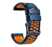 24mm Two-Tone Silicone Waterproof and dustproof Sport Watchband fit for Garmin Venu X1(H)