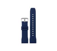 24mm Waterproof Rubber Strap Fit For Casio PRG-600/600Y PRG-650/650Y/PRW-6600 GA2000(Blue-silve)