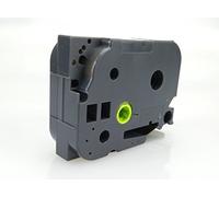 24mm Width Laminated Label Tape for Brother P-Touch PT-1000. White ON Black. 8m in Length. TZe-355. See Description for List of Compatible Printers. TZ-355