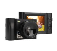 24MP Digital Camera, 16X Digital Zoom 2.5K Video Resolution Compact Camera with 2.88inch Screen, 1800mAh Vlogging Camera for Students Kids Travel (Black)