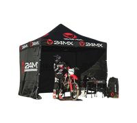 24MX Easy-Up Race Tent with Walls Black