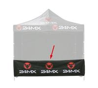 24MX Half Wall for Easy-Up Race Tent Black