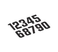 24MX Numbers Black 9-Pack 14.5 cm