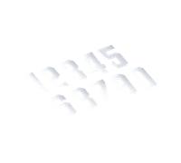 24MX Numbers White 9-Pack 14.5 cm