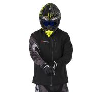 24MX Team Softshell Jacket with Detachable Sleeves BlackXL Black
