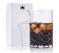 24oz/ 700ml Cocktail Mixing Glass, Raisaplin Martini Cocktail Stirring Glass Thick Bottom Hand Blown Crystal Bartending Glasses Perfect for Mixing Old Fashioned Manhattan Negroni