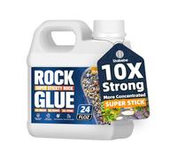 24OZ Gravel Glue for Garden Stones - Strong Mulch, Gravel Binder, Ground Coverage & Pet Safe Stone Glue Outdoor for Rocks, Gravel&Mulch, Non-Toxic, Fast-Drying, Holds 24 Months