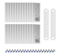 24PACK Titanium Coated Blades Kit Replacement for Mammotion for Luba for Yuka All Series Robotic Lawnmower,Replacement Blades With Plastic Washers&Screws Garden Robotic Lawnmower Tools