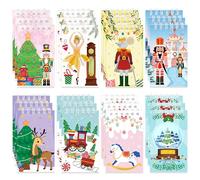 24Packs Ballerina Nutcracker Mini Spiral Notepads Colorful Christmas Soldier Ballet Fairy Pocket Notebooks Journal Memo Pads for Xmas Winter Holiday Party Favors Gifts School Classroom Rewards