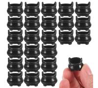 24PCS 0.75 Inch Mini Plastic Cauldron with Handles, Halloween Miniature Witch Pot for Party Favors, Dollhouse Accessories, Trick or Treat Candy Holders