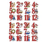 24pcs 12 Days Christmas Wooden Hanging Ornaments - Retro Gift Days Twelve Xmas Rustic