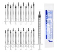24pcs 1ml Syringe Colostrum Syringes with Cap Plastic Syringe No Needle Measuring Syringes with Cap for Refilling, Oil or Glue Applicator