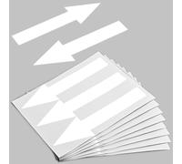 24PCS 20x6cm White Arrow Stickers Floor for Signs, Large Adhesive Arrows Decals Waterproof Peal and Stick Directional Labels for Floor Walls Decal Sticky Arrow Sign