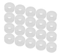 24pcs 24pcs Silicone Tire Inflator Sealing Gasket, 4.2mm White Ring | Leakproof Fit, Stays Secure, Smooth Burr-free Finish, for Bicycles and Sports Balls Indoors or Outdoors