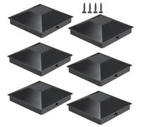 24Pcs 3.5Inx3.5In Wood Fence Post Caps,Waterproof Uv-Proof,Keep From Cracking And Rotting For Cover For Square Post
