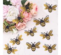 24pcs 3D Bee Stickers, 2 Sizes Bee Ornaments Honey Bee 3D Stickers Bee Party Wall Decor Honey Bees Crafts Honey Bee Wall Clings Perfect Decorations for Home Windows Parties