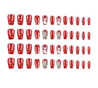 24PCS/48PCS Christmas Theme Snowman Snowflake Feature Festival Manicure Snowman Snowflake Press False Claws