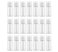 24PCS 5ml/0.17 Empty Clear Plastic Bottles Leakproof Travel Sample Containers with Flip Cap Toiletries Shampoo Shower Gel Cosmetic Makeup Lotion Toner Essential Oil Storage Jars