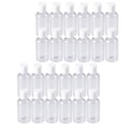24pcs 60ml Refillable Travel Bottles Plastic White Containers
