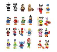 (24pcs-A) 24pcs Disney Mickey and Donald Duck Mini Doll Toys Suitable