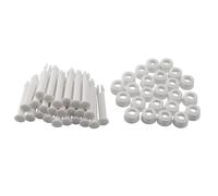 24pcs ABS Pool Joint Pins with 6cm Seals compatible with Intex Metal Frame Pools White
