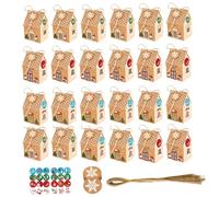24Pcs Advent Calendar Boxes 2025 24 Days Countdown Empty Advent Calendar to Fill Yourself Small Surprise Paper Box for Xmas Party Supply.