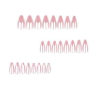 24pcs Almond Artificial Nails Short Press On Nails Glossy Finish False Nails Manicure Nails Art For Elegant Women