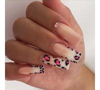 24pcs Almond False Nails with Stripe Designs Elegant Stripe French Styles Press on Nails for Any Occasion