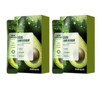 24PCS Avocado Face Mask, Acid Avocado Cleansing Facial Bubble Mask, Avocados Nourishing Hydration Mask, Rich & Creamy Face Mask, Moisturizing Face Cream for Firming, Anti-Wrinkle and Anti-Ageing