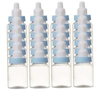 24Pcs Baby Shower Bottles 3.5x1.6in Clear Plastic Mini Baby Bottles Fillable Candy Containers Party Favors Decorations for Newborn Shower Birthday